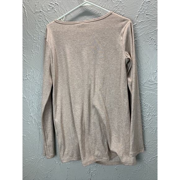 Sampeel Twist Knot Long Sleeve Top Draped Slouchy Womens Size Medium NWT - Picture 2 of 3